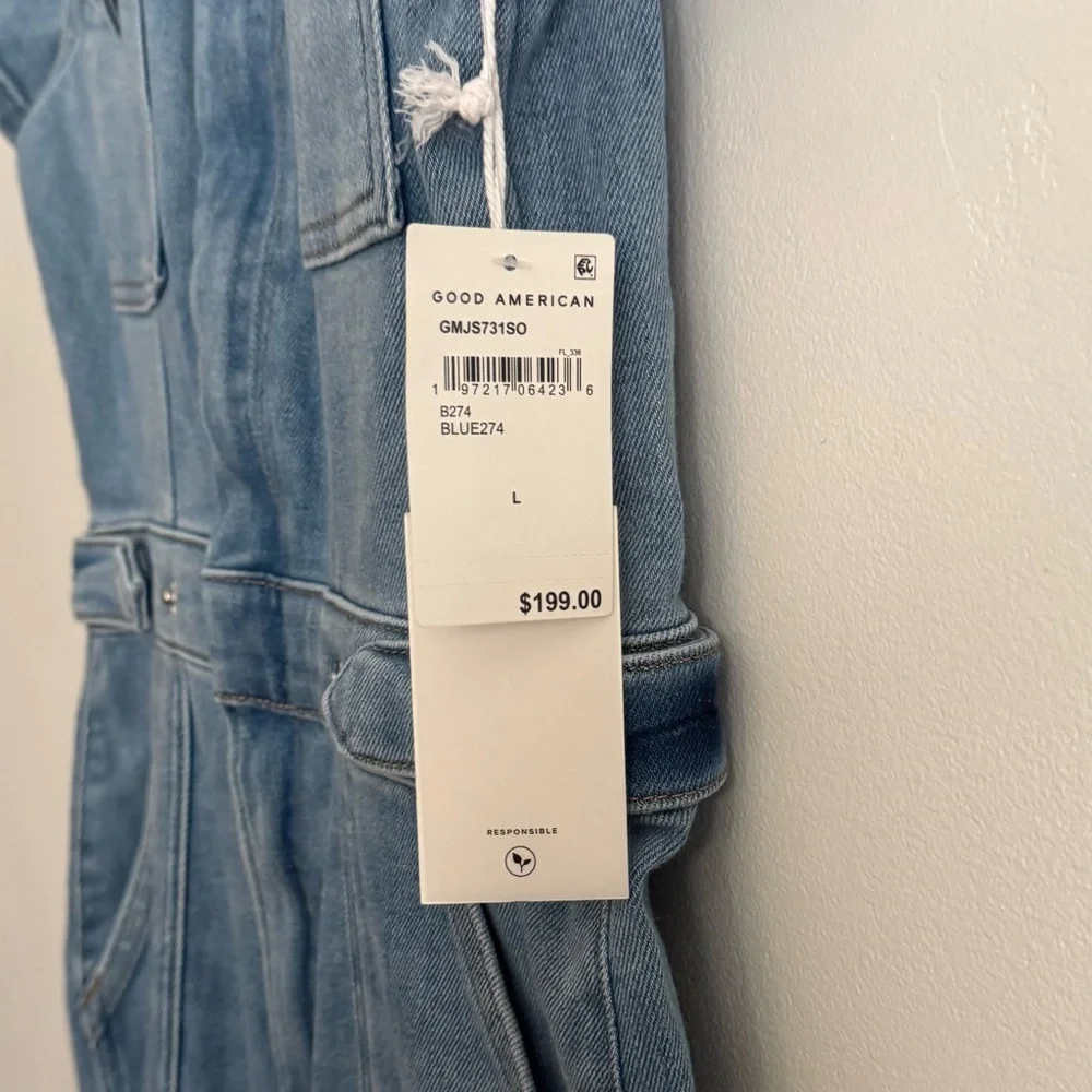 Good American Light Blue Fit for Success Jumpsuit - Picture 6 of 8